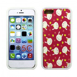 iPhone 5C Gummy Design Case (Mini Bunny)